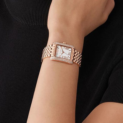 Michael Kors Emery Three-Hand Tri-Tone Stainless Steel Watch MK4743