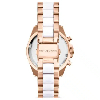 Michael Kors MK5907 Bradshaw Chronograph White Dial Ladies Watch