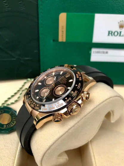 Rolex Daytona Rose Gold  Black Dial - Master Copy