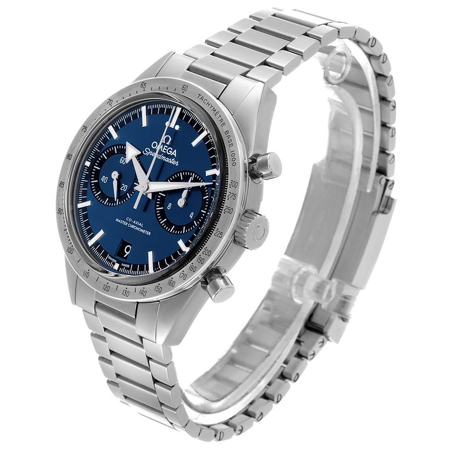 Omega Speedmaster 57 Broad Arrow Steel Mens Watch Blue Dial - Master Copy