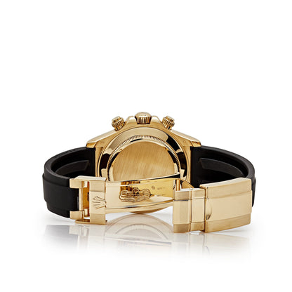 Rolex Daytona Yellow Gold Champagne Black Dial - Master Copy