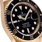 Rolex Submariner yellow gold with a black dial