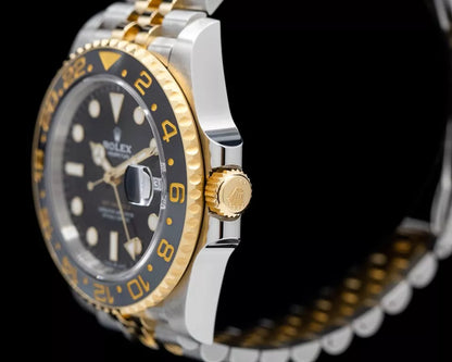 Rolex GMT Master Yellow Gold Jubilee Black Dial 2024 - Master Copy