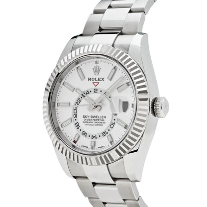 Rolex Sky-Dweller Stainless Steel White Dial -  Master Copy